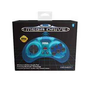 Blue Retro-Bit SEGA MD Bluetooth Pad
